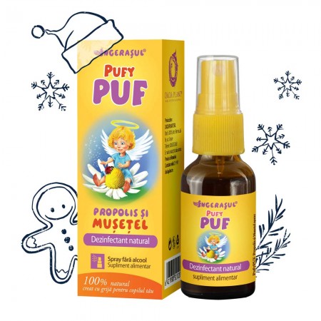 Pufy Puf Propolis si musetel – spray Ingerasul Dacia Plant – 20 ml